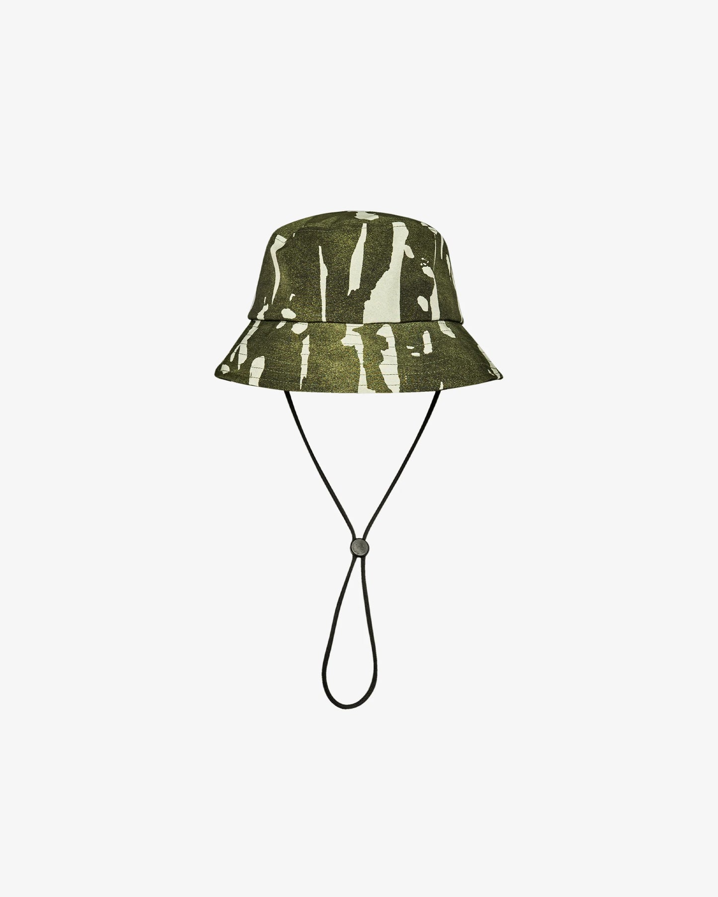 Malbon "Inkwash Bucket Hat" Mens - Olive Inkwash
