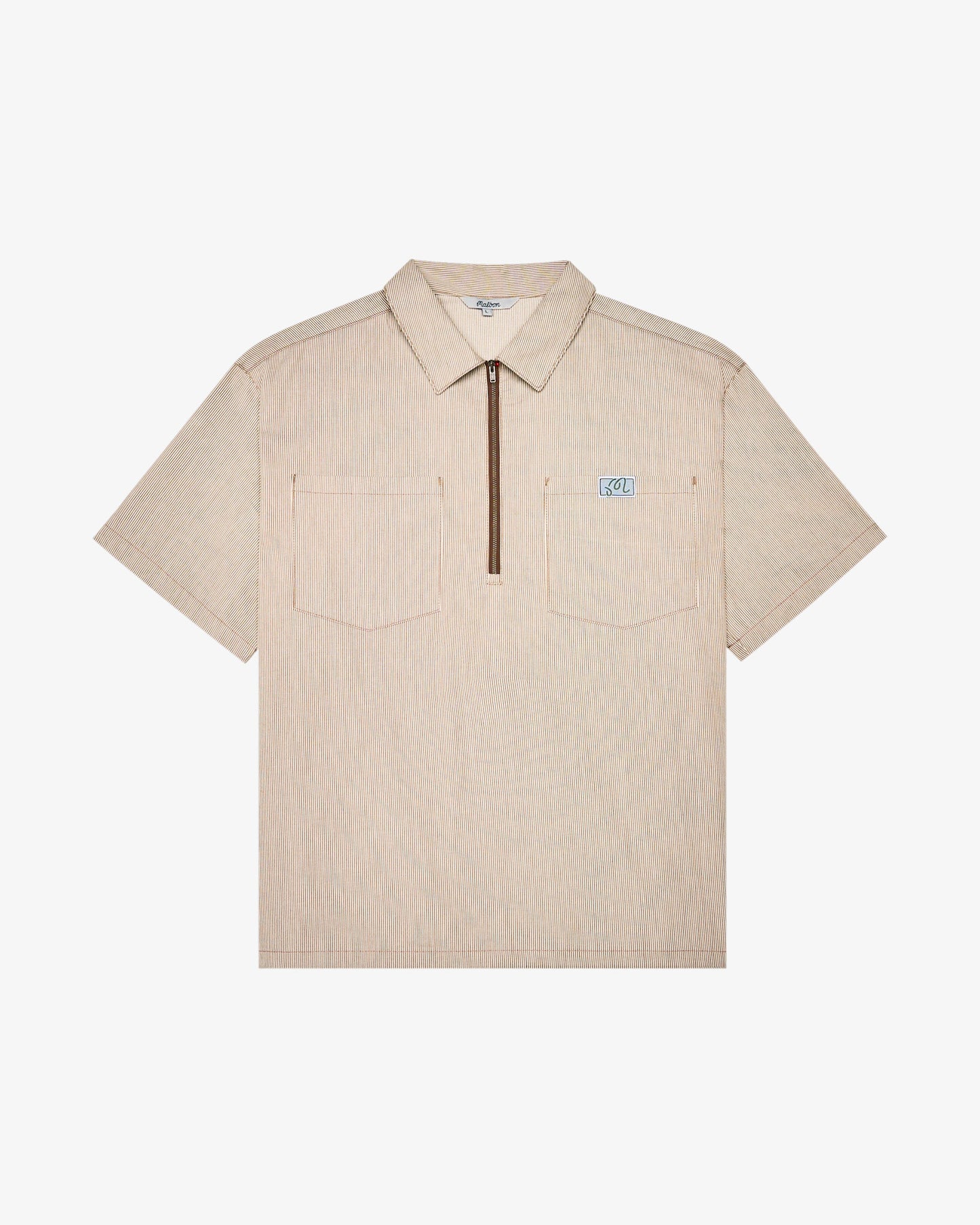 Malbon "Hickory WindShirt" Mens - Hickory Brown Shirt