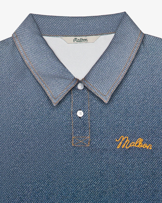 Malbon "Ironfade Polo" Mens - Dusty Navy