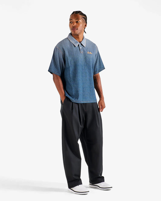 Malbon "Ironfade Polo" Mens - Dusty Navy