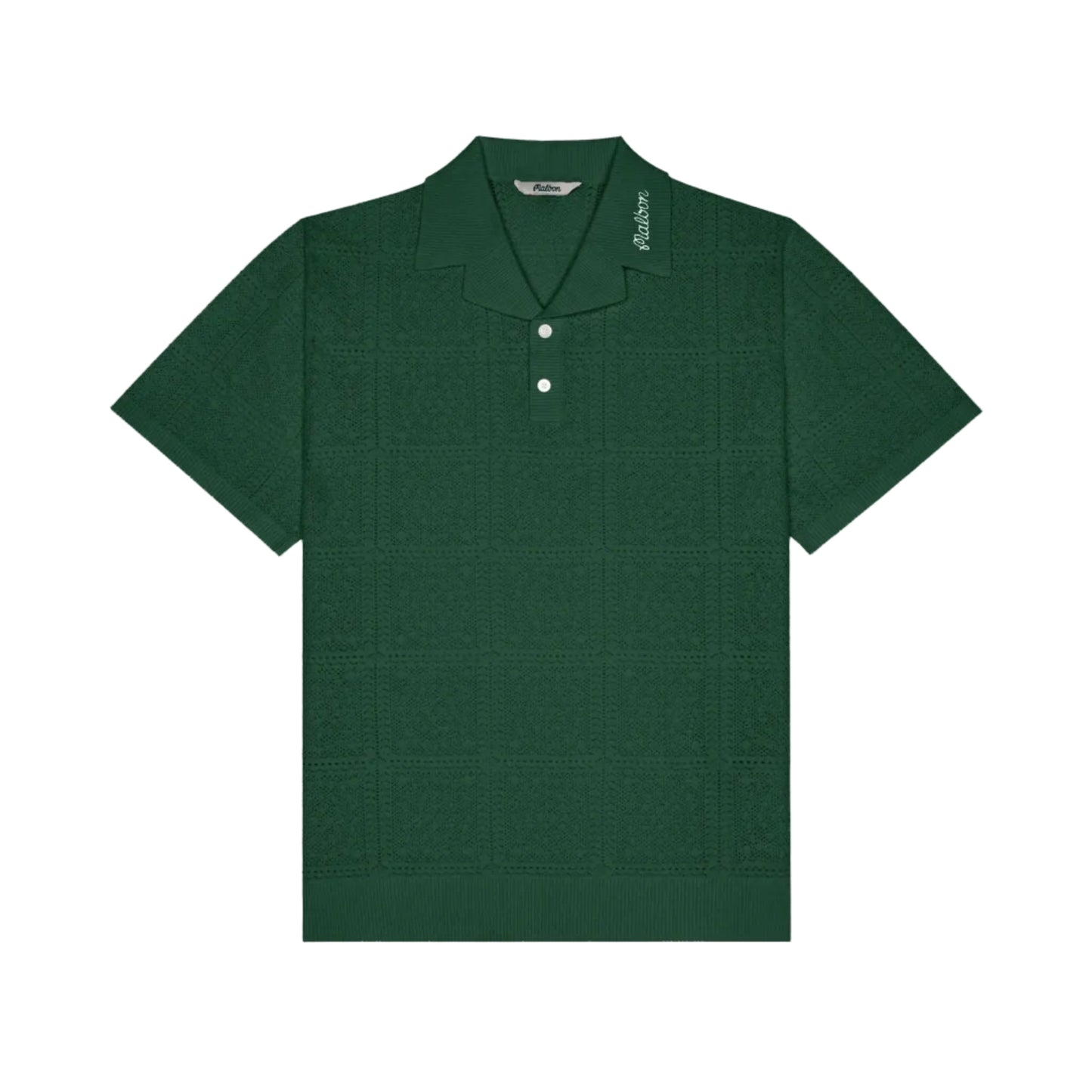 Malbon "Resort Crochet Polo" Mens - Green