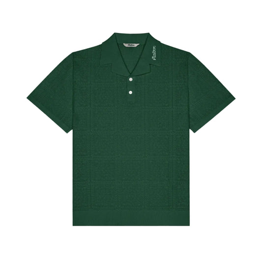 Malbon "Resort Crochet Polo" Mens - Green