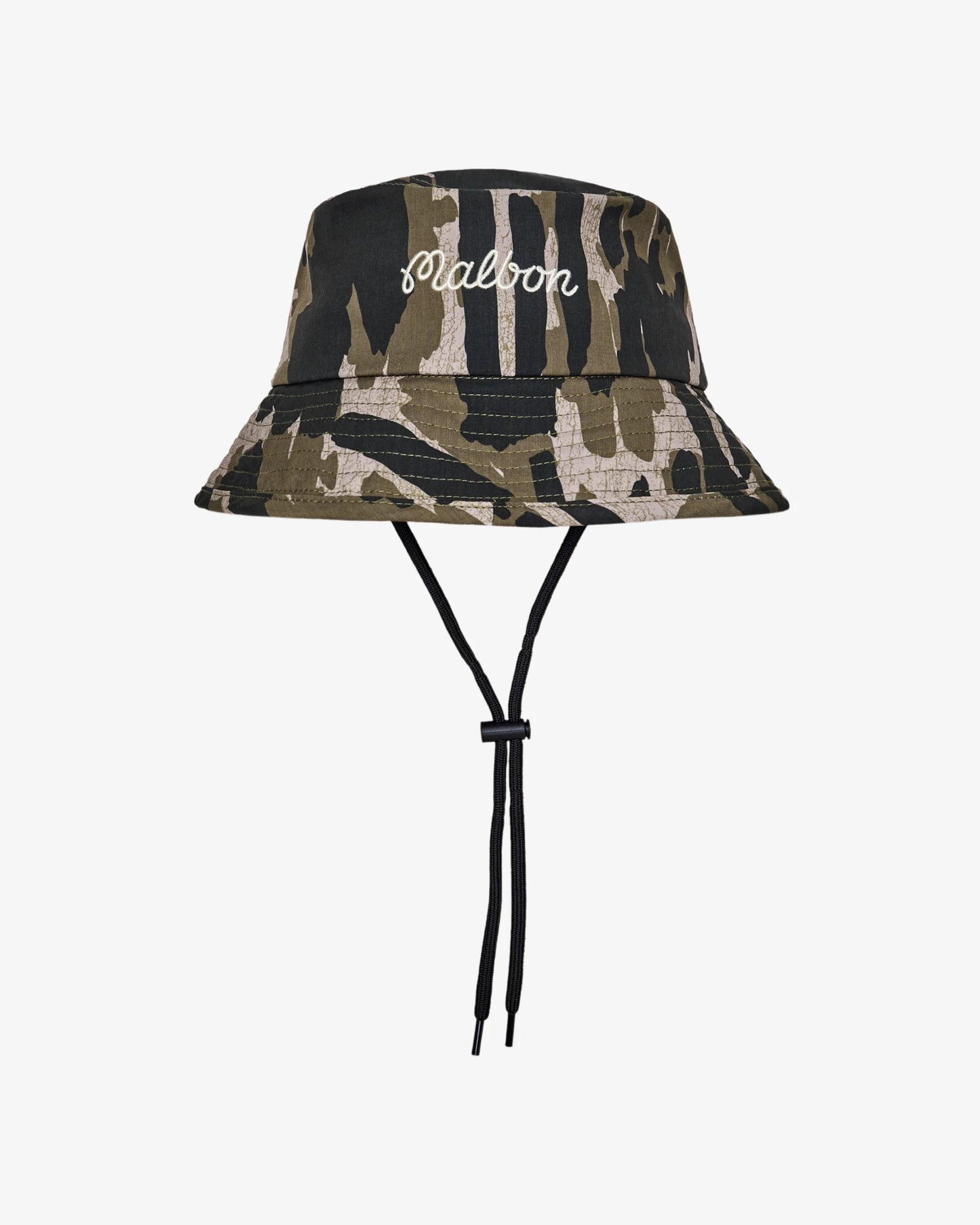 Malbon "Tour Divot Camo Bucket Hat" Mens - Bark Camo