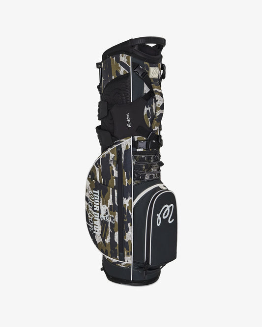 Malbon "Tour Divot Camo Walking Bag" Unisex - Bark Camo