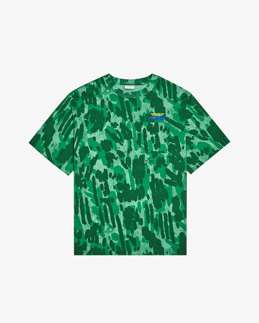 Malbon "Vista Derby Tee" Mens - Divot Camo Jungle