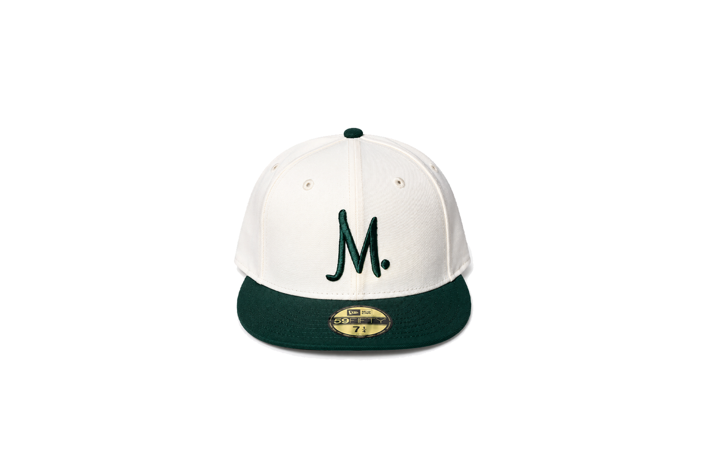 Manor x New Era "M"  59FIFTY Fitted - Cream / Dark Green