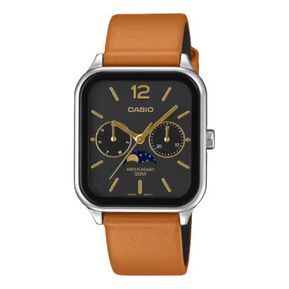 Casio "MTPM305LC-1A" Watch - Leather