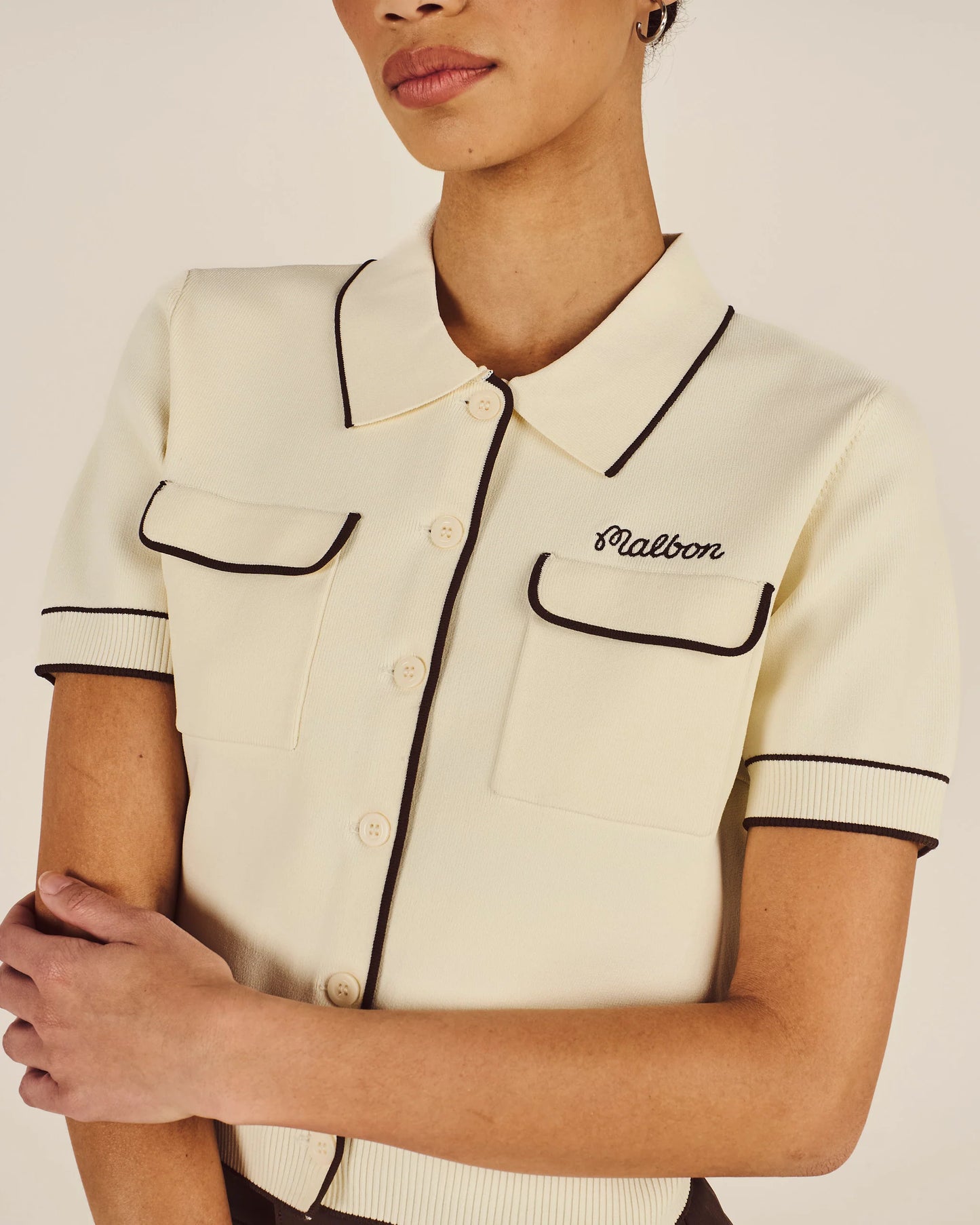 Malbon "Jacqueline Polo" Womens - Cream