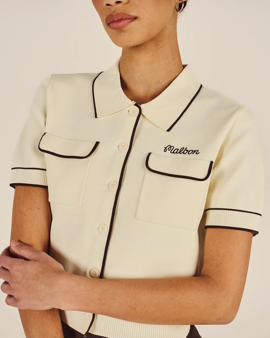 Malbon "Jacqueline Polo" Womens - Cream