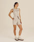 Malbon "Keily Short " Womens - Cream Stripe
