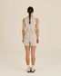 Malbon "Keily Short " Womens - Cream Stripe