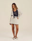 Malbon "Nara Cardigan" Womens - Silver Gray