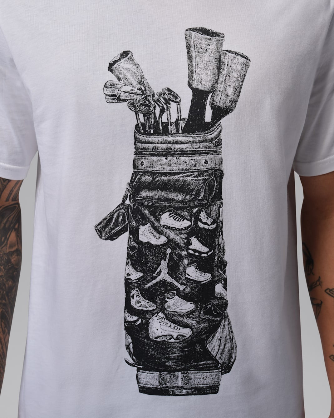 Jordan "Dri-fit Golf Bag Tee" Mens - White