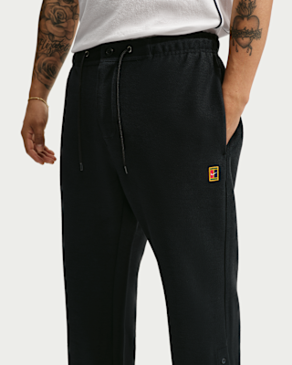 Nike "Open-Hem French Terry Pants" - Black