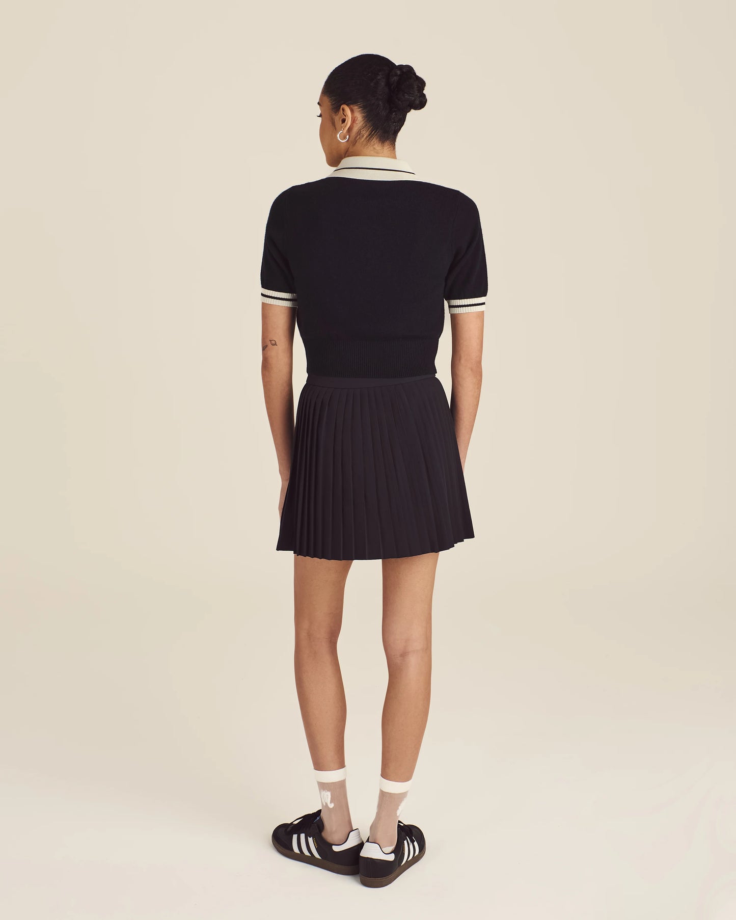 Malbon "Mikayla Knit Polo" Womens - Black