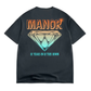 Manor "10 Years In Hangtime T-Shirt" Mens - Vintage Black