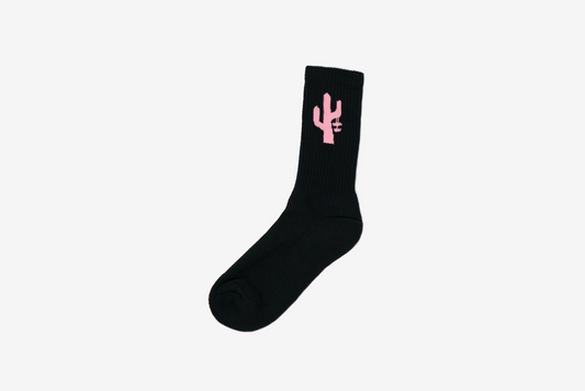 Manor "Hang Time Sock" - Black / Pink