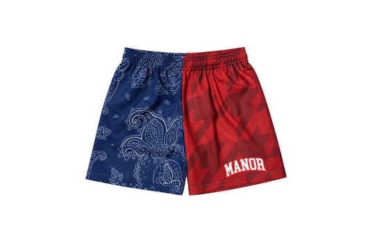 Manor "Dirtbags Short " Kids - Houndstooth / Paisley Split