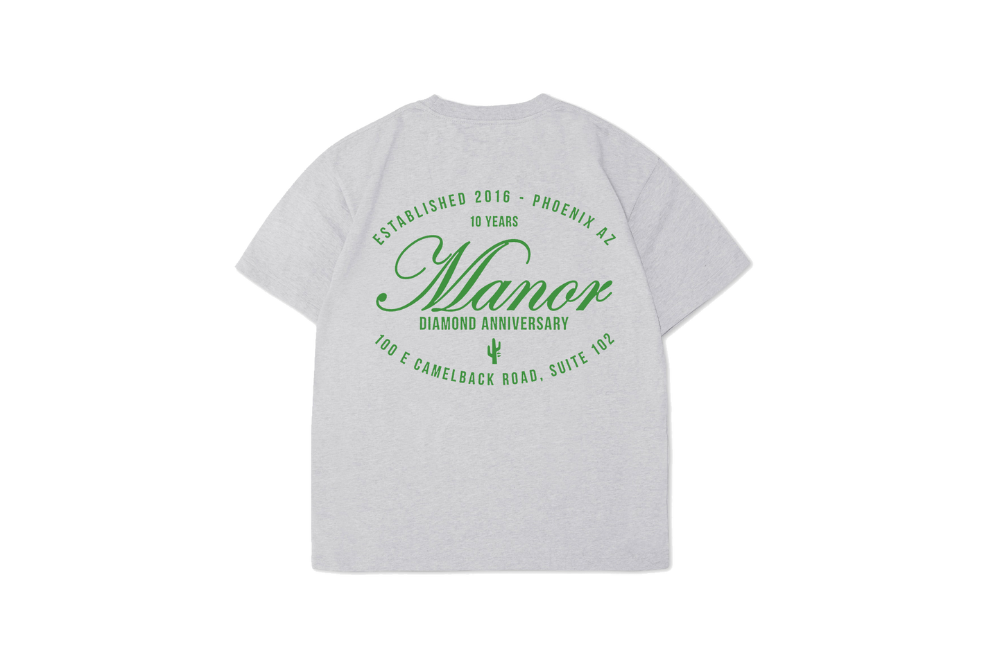 Manor "Diamond Anniversary T-Shirt" Mens - Heather Grey