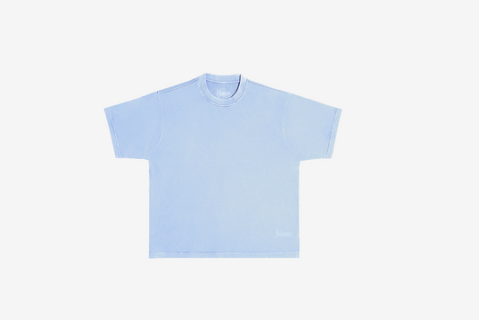 Manor "Garment Dyed Script" T-Shirt M - Ashen Slate