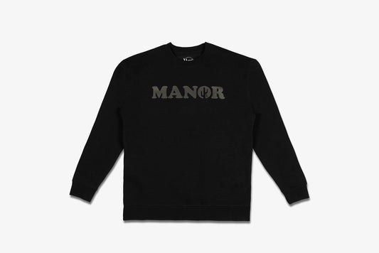 Manor "Vibes Crewneck" M - Black / Black