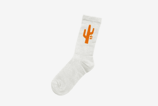 Manor "Hang Time Sock" -  White / Tangerine