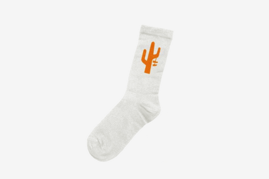 Manor "Hang Time Sock" -  White / Orange