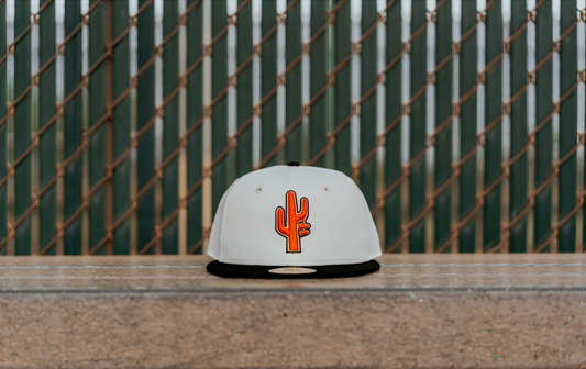 Manor x New Era "Shoe on Cactus" 59FIFTY Fitted - White / Black / Orange