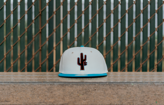 Manor x New Era "Shoe on Cactus" 59FIFTY Fitted - White / Black / Teal