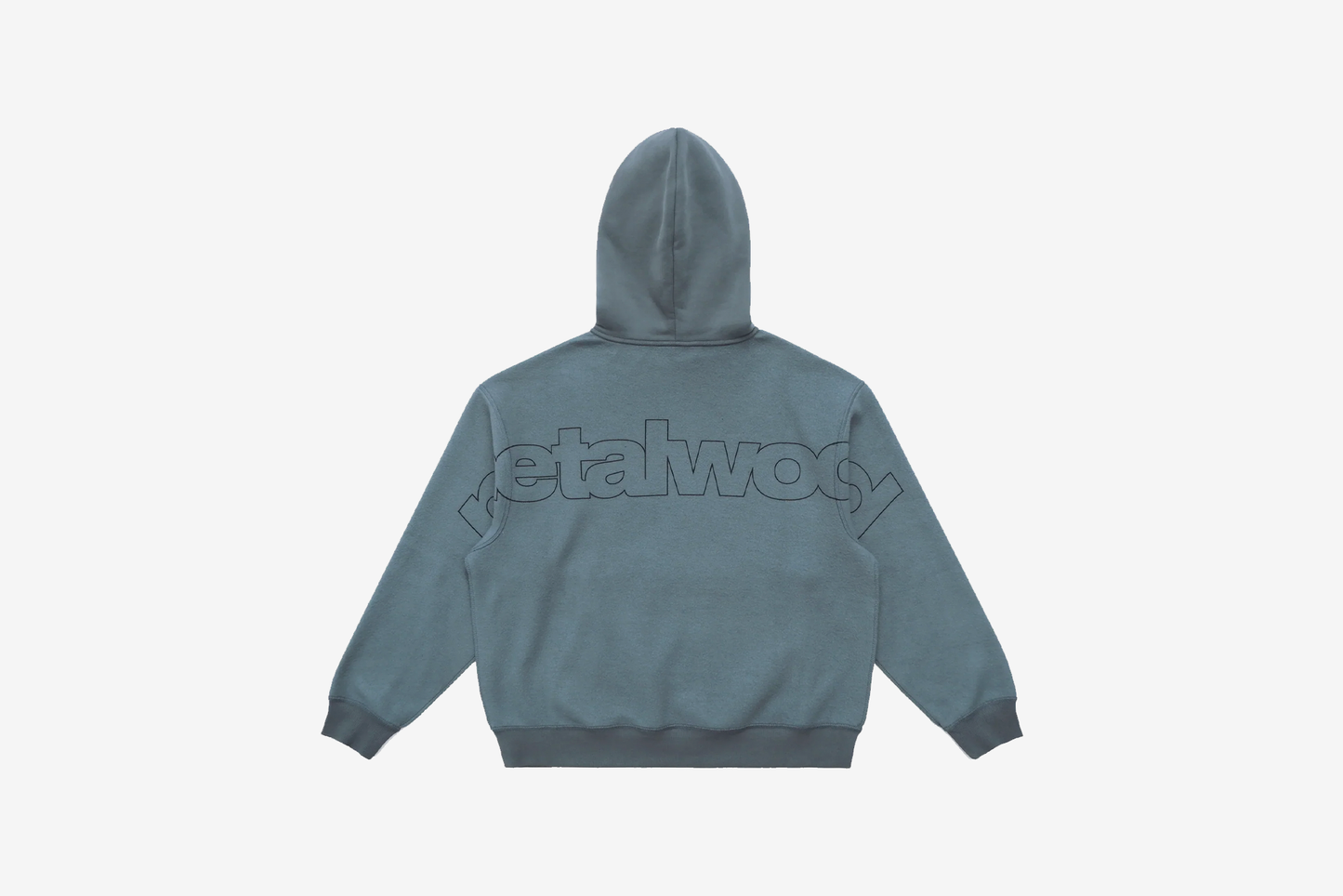 Metalwood Studio  "Reverse Twinkle Hooded Sweatshirt"  M - Marine Blue