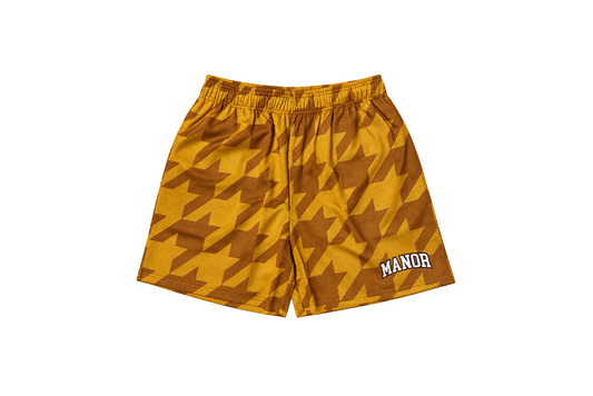 Manor "Mill Avenue Short " Kids - Houndstooth Gold