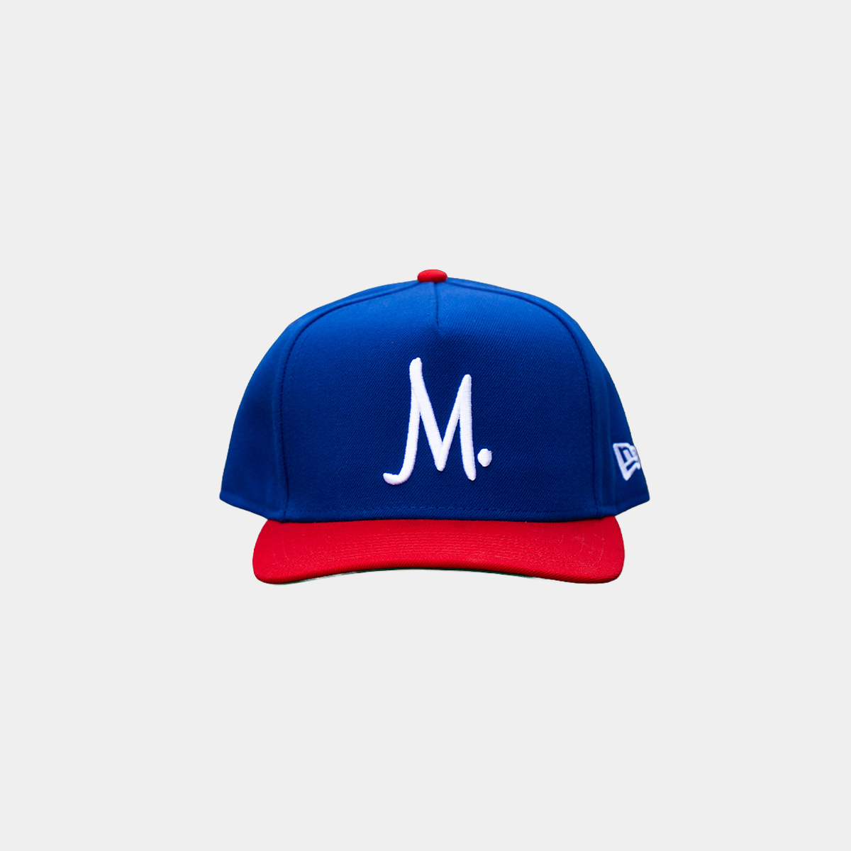 Manor x New Era "M" 9FIFTY A-Frame Snapback - Light Royal / Red