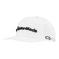 TaylorMade "Carlsbad Tour Flatbill Snapback Hat" - White / Black