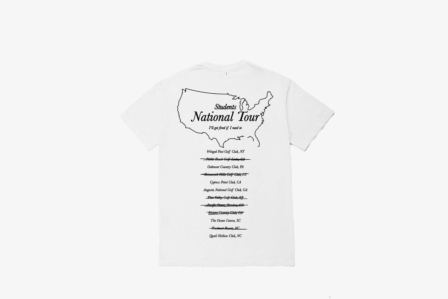 Students "National Tour T-shirt" M - White