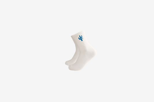 Manor "Campus Socks" - White / Royal