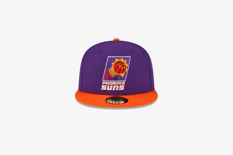 Men's New Era Tan Phoenix Suns Color Pack Two-Tone 59FIFTY A-Frame Fitted Hat