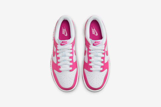 Nike "Dunk Low" GS - White / Laser Fuchsia
