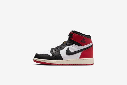 Air Jordan "1 Retro High OG" GS - White / Black / Varsity Red / Sail