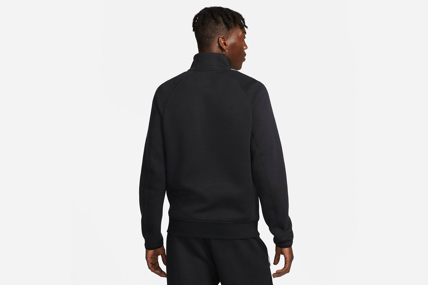 Nike "Sportswear Tech Fleece Men's 1/2-Zip Sweatshirt" M -  Black