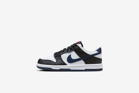Nike "Dunk Low" GS - Black / Midnight Navy / White