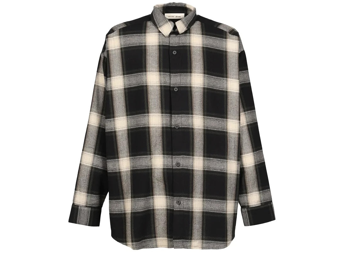 Fear of God Essentials "Button Up Shirt" Mens - Iron Grey Plaid