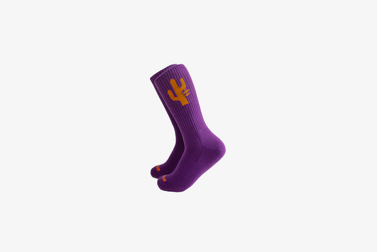 Manor "Hang Time Sock" - Purple / Tangerine