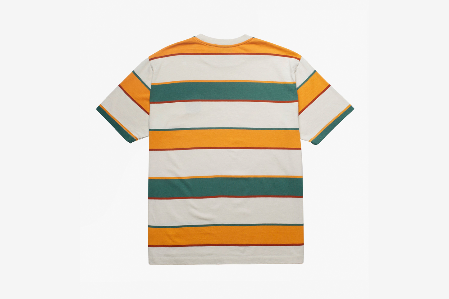 Parra "Fast Food Logo Striped Tee" M - Burned Yellow