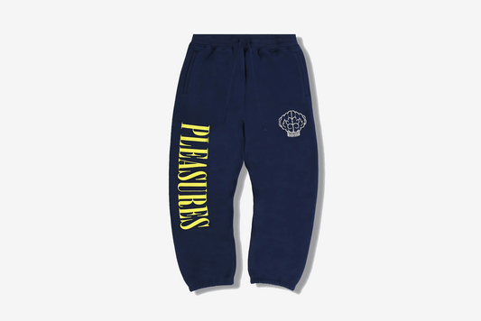 Pleasures X NERD "Sweatpants" M - Navy