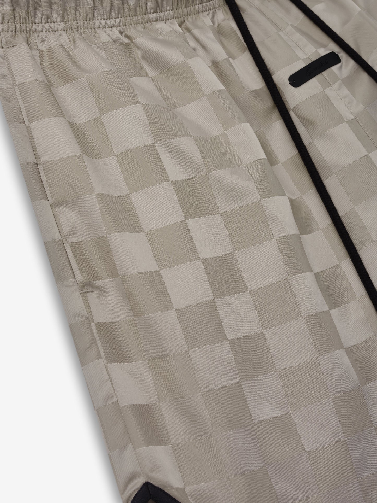 Fear of God Essentials "Checkered Gym Short" Mens - Seal