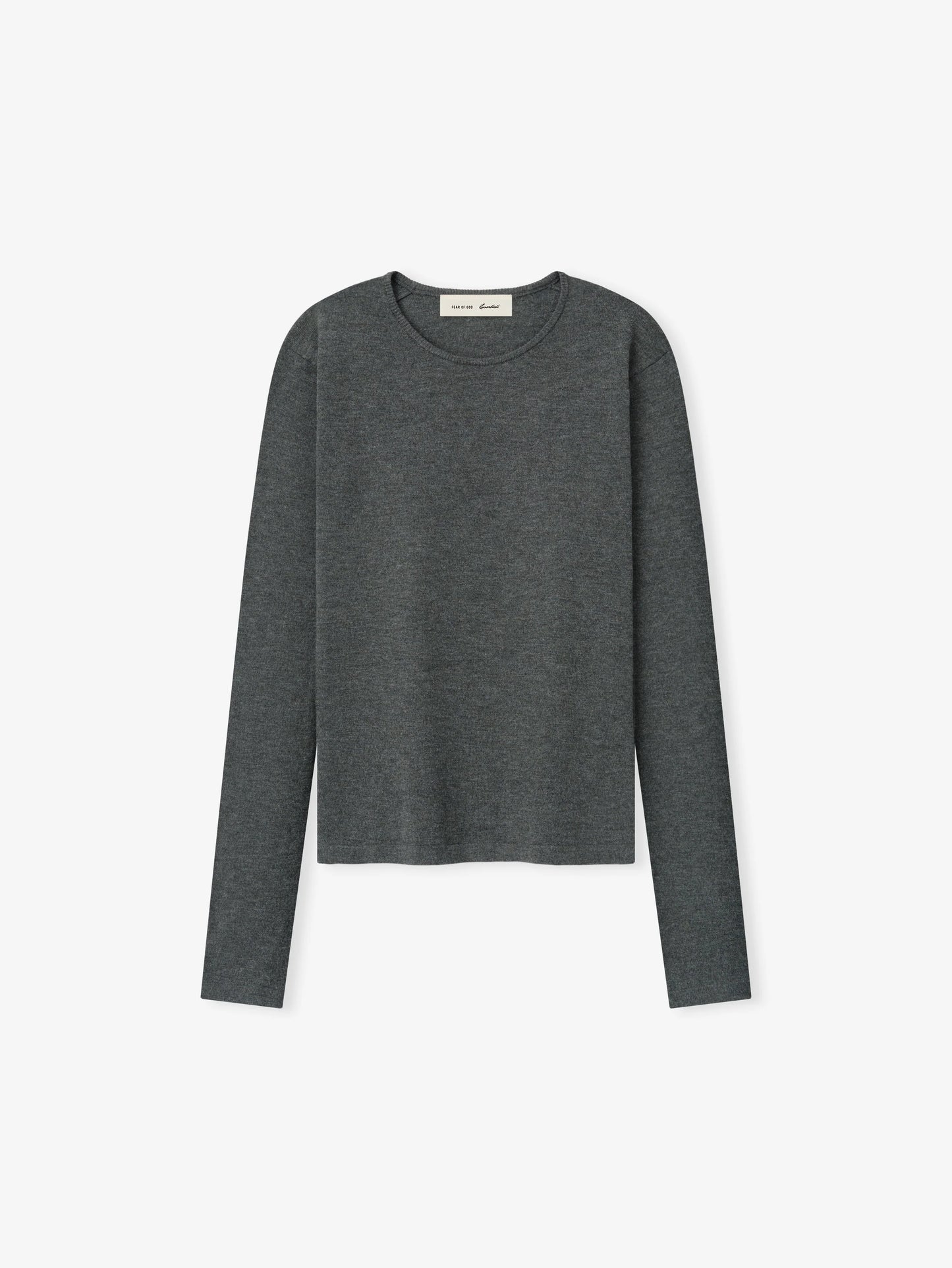 Fear of God Essentials "Slim Longsleeve" Womens - Iron Grey