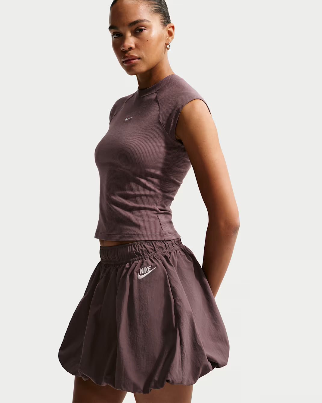 Nike "Sportswear Loose Bubble Skirt" Womens - Tattoo / Chalk