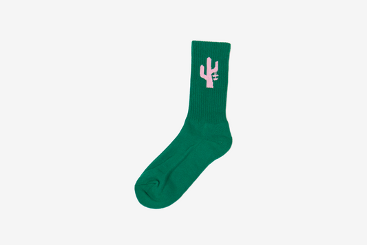 Manor "Hang Time Sock" - Emerald Green / Pink