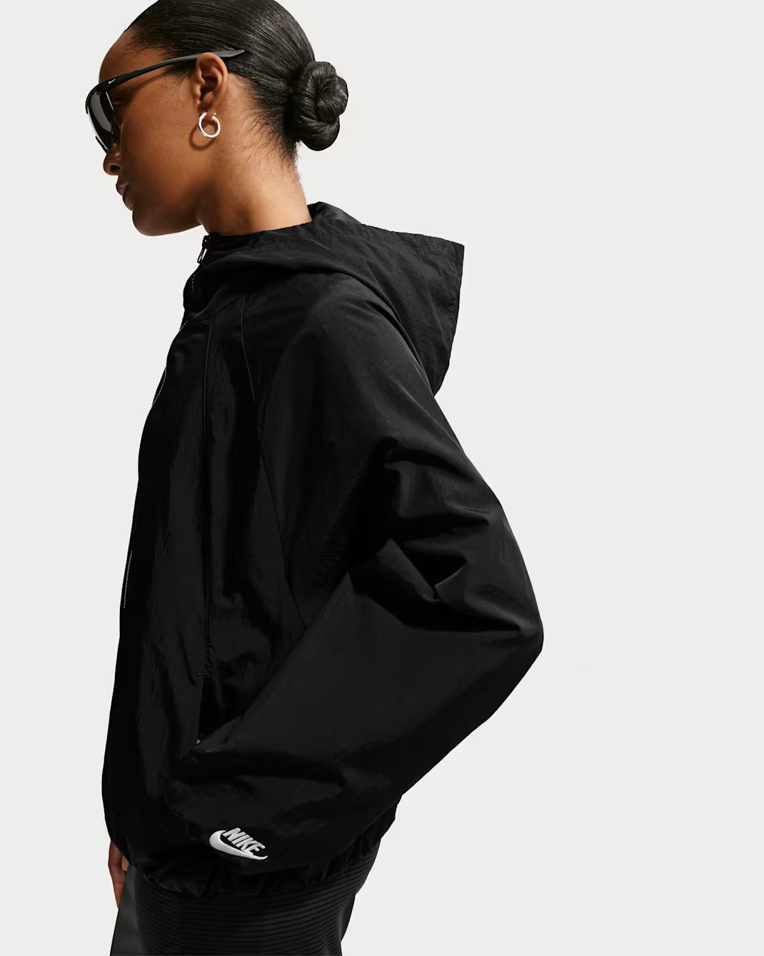 Nike "Sportswear Oversized Jacket" Womens - Black / Chalk