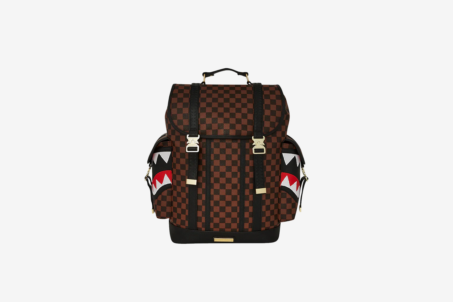 Sprayground "Sawtooth Sharks In Paris Monte Carlo Backpack" - Brown / Black